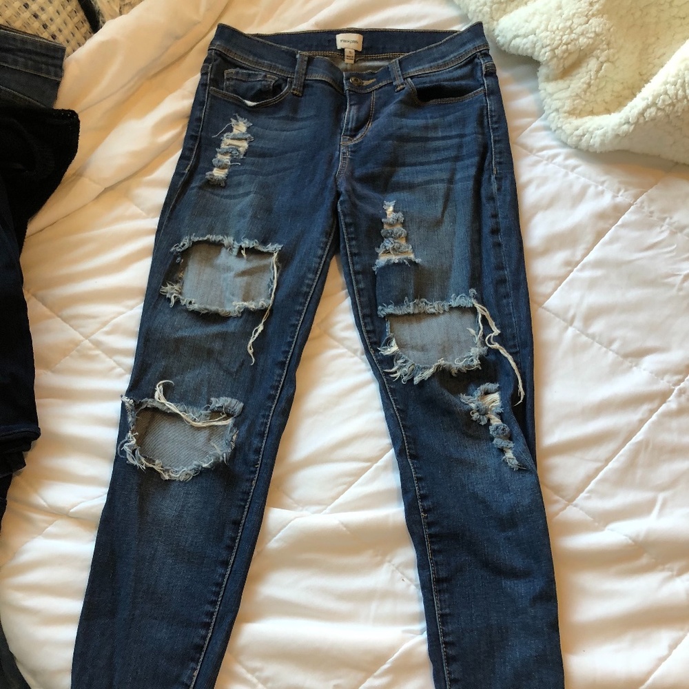 Sneek Peek brand ripped skinny jeans